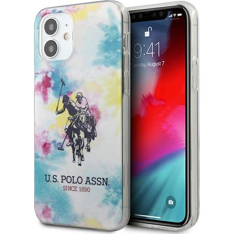 Custodia colorata Tie & Dye per iPhone 12 mini US Polo (1/5)