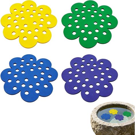 4-teilige Insektentränke mit schwimmender Insel und Landeplattform, Gartentränke geeignet für Bienen, Schmetterlinge, Hummeln und Wespen (1/5)