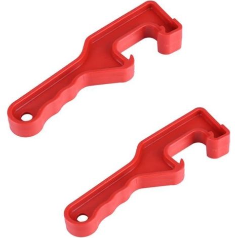 Ouvreboîte de peinture,ouvre-bouteille,ouvre-baril en plastique,Couvercle ouvre-bouteille manuel,pour pot de peinture,2pcs (1/4)