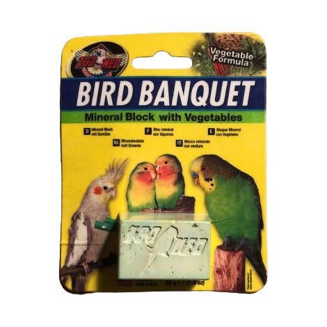 Bird Banquet Mineral Block Vegetable 28gr: Bird Banquet Mineral Block Vegetable