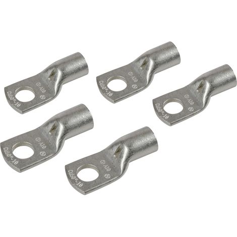 Set 5 pz capicorda da graffare in rame stagnato - sezione 50 mm² - foro 10 mm (1/3)