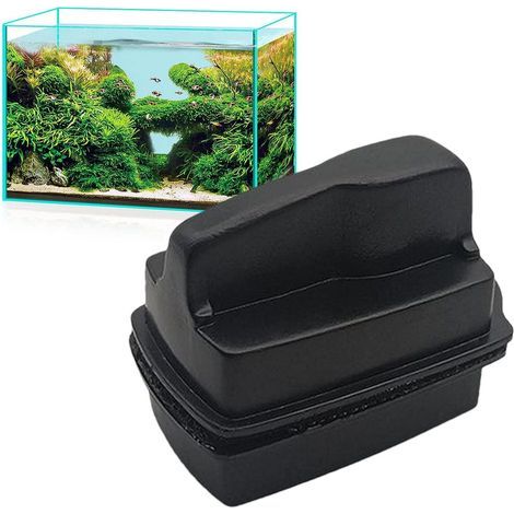 Magnetic Aquarium Scraper, Double-Sided, Soft Felt, Scratch-Resistant, For 5-15mm Glass (1/5)