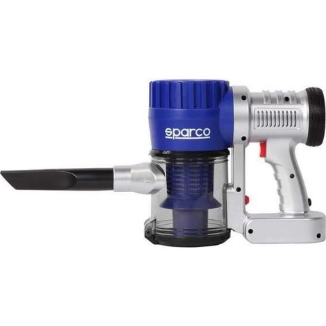 Aspirateur à main cyclonique 12V – Puissance d'aspiration 32-35 bar – Capacité 400ml – Filtre HEPA lavable – Longueur câble 4m – Sparco (1/5)