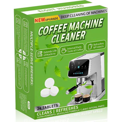 24 Pièces Pastilles de Nettoyage pour Machine à Café,Pastilles de Détartrage,Nettoyage Des Taches de Thé,Entretien du Filtre,Pour Machines Automatiques (1/5)