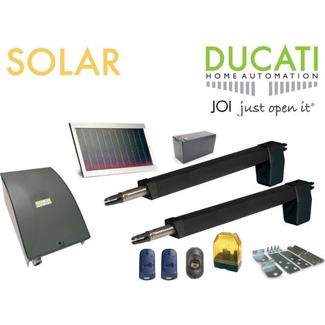 HC812-300 SOLAIRE automatisme kit motorisation - DUCATI HOME-AUTOMATION - Automatisme de Portail - Longueur de course 300mm
