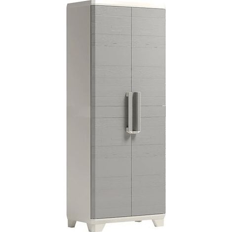 Keter Kleiderschrank Linear Wood High 9724300 173X39X68 Außen-Innen