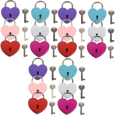 mini cadenas en forme de cœur cadenas en forme de cœur