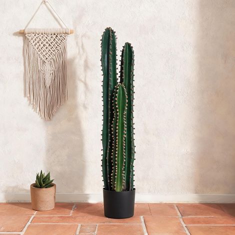 Plante artificielle vert en plastique 17 x 17 x 98 cm (1/5)