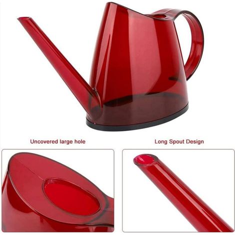 Arrosoir Rouge Pulvérisateur Fleur Arrosoir Petit Pot de Jardin Non Couvert à la Mode avec Arrosoir à Long Bec de Couleur Bonbon 1.4L(Rouge) MOONSTARS (1/3)