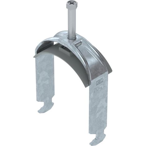 OBO Bettermann Bügelschelle 2056 70-76mm Stahl tauchfeuerverzinkt, 25 Stück, 1186276