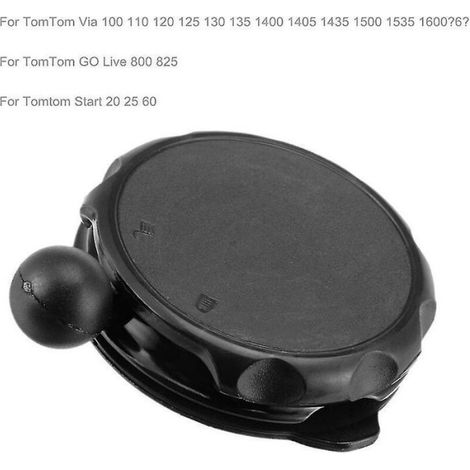 Support Ventouse - Pour GPS Tomtom Start 20 25 60 Via - Fixation Pare-Brise - ABS - Noir - 1 Pièce (1/3)