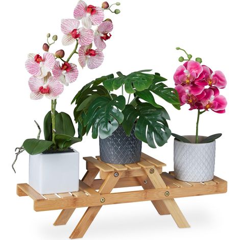 Pedestal de flores de bambu (1/5)