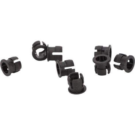 LED-Lampenfassung, robustes Kunststoffgehäuse, 5-mm-LED-Fassungen, einfache Installation, Set mit 200 Stück für Ampellampen (SCHWARZ).