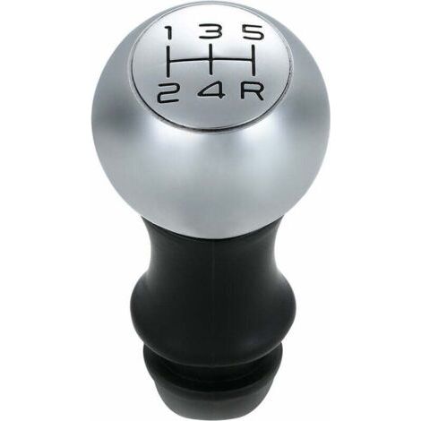 Verchromter Schaltknauf, Adapter für Schaltgetriebe, 5-Gang-Getriebe, passend für Peugeot 106, 206, 207, 306, 307, 407, 408, 508, 807 (1/5)