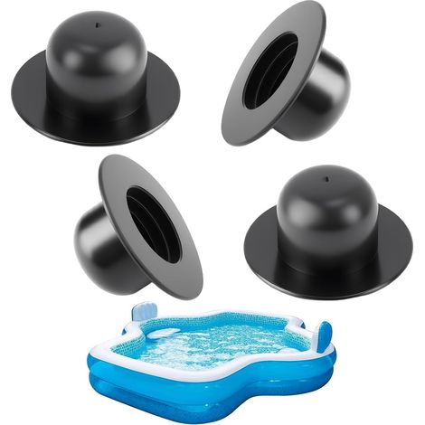 4 Pièces Bouchons de Fermeture Piscine Universels, Bouchons de Vidange Étanches pour Pompe de Filtration, Tampons de Remplacement Compatibles avec Trous de Filtre, Accessoires Piscine (1/5)
