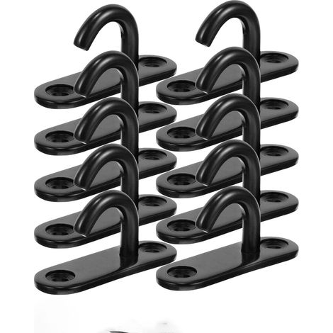 Crochet Inox,10 Pièces Crochet Plafond,Pontet Inox pour Balançoire Hamac Yoga