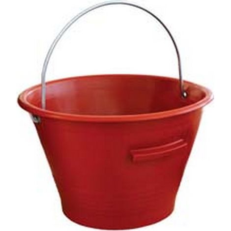 10PZ SECCHIO MURATORE TIPO MEK-EDIL - ø mm.360 - lt.14 - rosso