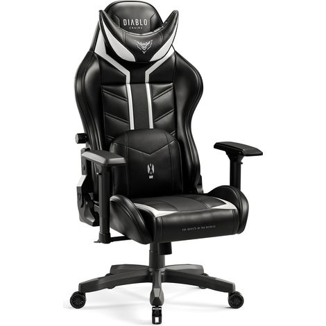 Gaming Stuhl Diablo X-Ray 2.0 Small Size, Schwarz-Weiß