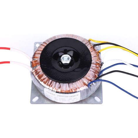 Transformateur à anneau AC 110V vers double AC 12V/28V (12V unique) pour carte de tonalité de préamplificateur 200W (AC 110V vers double AC 12V) (1/5)