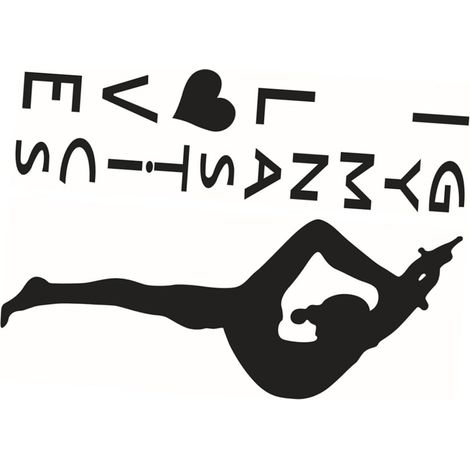 Autocollant Mural Pvc Étanche Gymnastique et Yoga, Décoration Intérieure Amovible, pour Salle de Sport et Maison, Polyvalent, Solide et Créatif (1/5)