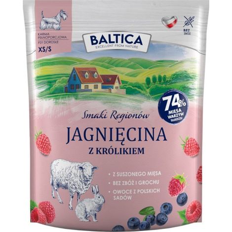 SAVEURS DES RÉGIONS BALTICA Agneau au lapin XS / S 1 kg (1/2)