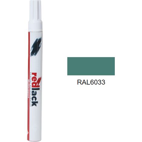 Feltro Vernice per ritocchi 8 ml – RAL 6033 – Turchese menta – satinata – multisupporto – Redlack