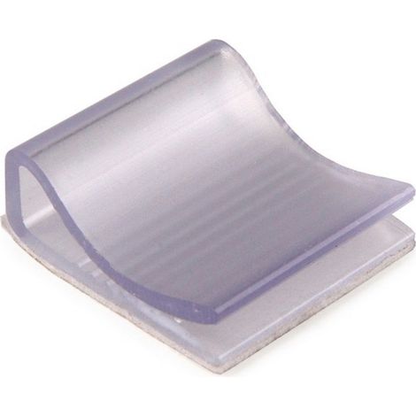 HellermannTyton FCC25-PVC-GY Befestigungsclip selbstklebend 154-00019    Grau 1 St.