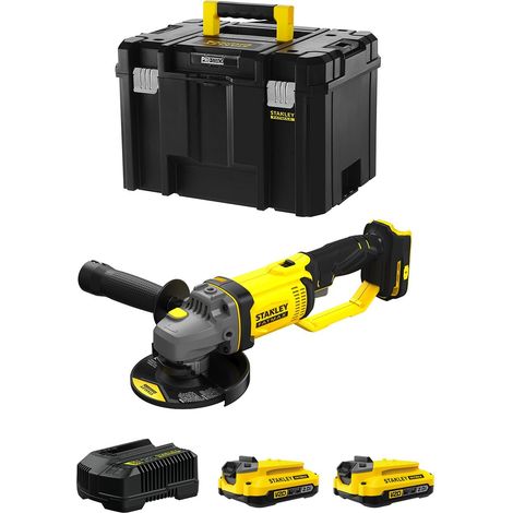 Mini-Meuleuse STANLEY FatMax SFMCG400D2T (2 x 2,0 Ah Chargeur TSTAK VI) (1/5)