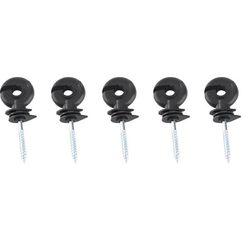 100pcs Anneaux Isolants Type Vis Courte Accessoire Piquet Clôture Électrique Pâturage (1/5)