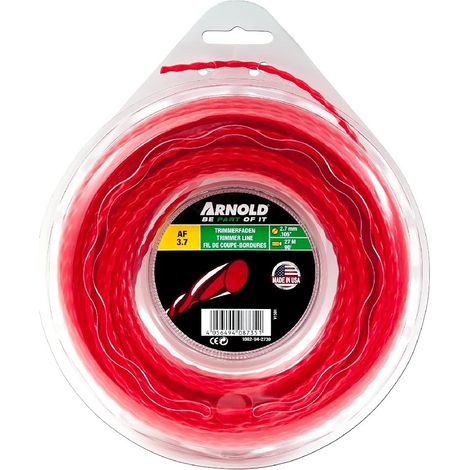 Arnold trimmer Filo AF 3.7, 2,7 mm x 27,4 m, rotondo, ritorto, rosso, 1082 U4 – 2730