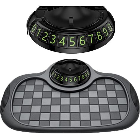 Tapis Antidérapant Voiture Multifonctionnel Tapis, Support de Téléphone Portable, pour Tableau de Bord de Voiture, Support Universel Rotatif à 360°, Tapis Antidérapant (1/5)
