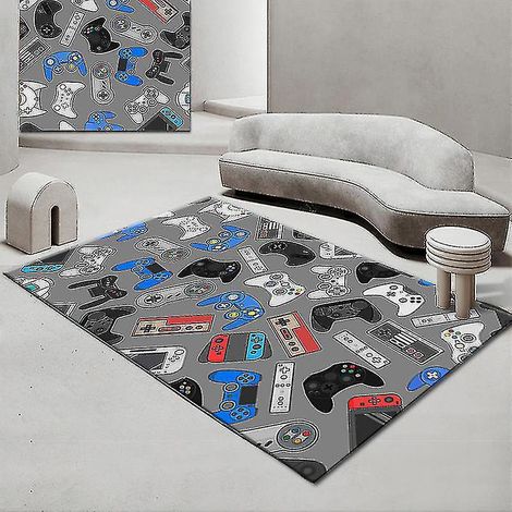 Tapis de jeu antidérapant pour manettes de jeu, tapis de sol, paillasson, tapis de chambre, tapis de jeu pour enfants, multicolore, taille Jying-120x160cm-Style 02 (1/5)