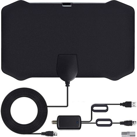 Trade Shop - TV-ANTENNE 50KM REICHWEITE DVB-T 2 HDTV DTT INTERNE USB-ANTENNE FÜR 1080P DIGITALTV - (1/5)