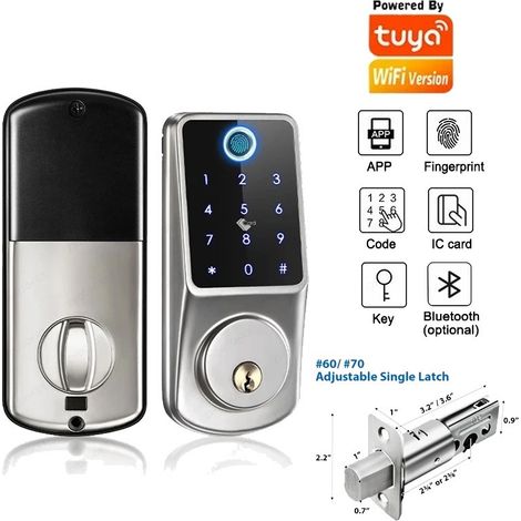 Tuya Serratura Elettronica Completamente Automatica 5 in 1 Smart WiFi (1/5)
