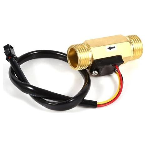 Commutateur de débit d'eau - 1 Pc Nouveau G1/2"Cuivre Effet Hall Capteur de Débit D'eau Liquide Commutateur Débitmètre Mètre 1-30L/min Haute Qualité