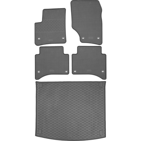 RIGUM 437232 Maletero + RIGUM 902815 Alfombrillas - Volkswagen Touareg I SUV desde 2002.11.-2010 aleación OVALADAS Delanteras y traseras - INSTALADAS (1/5)