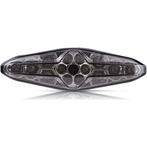 AGE Eosnow,feu arrière derbi senda,12V 15 LED feu arrière de frein de moto, arrêt de frein de moto en cours d'exécution arrière lampe feu arrière universel replacement pour motos ATV Dirt Bike Scooter (1/5)