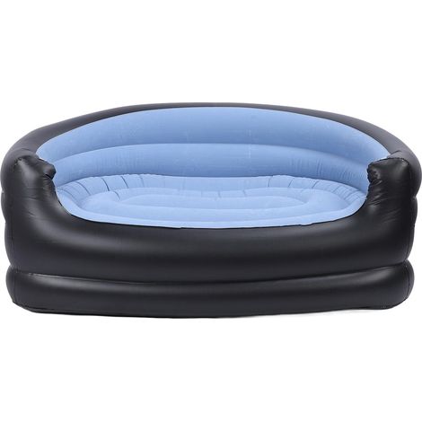 Canapé Gonflable d'extérieur, canapé Gonflable Portable, Chaise Gonflable Confortable, Matelas Gonflable étanche, canapé Gonflable, Chaise de Camping (Blue) (1/5)