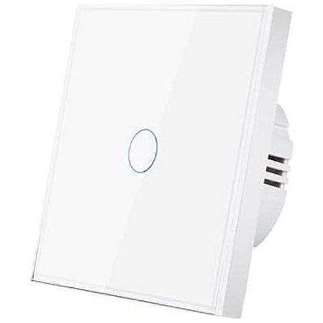 Wandpaneel aus gehärtetem Kristallglas, Berührungsschalter, LED-Anzeige, Sensor, Netzschalter, 220 V