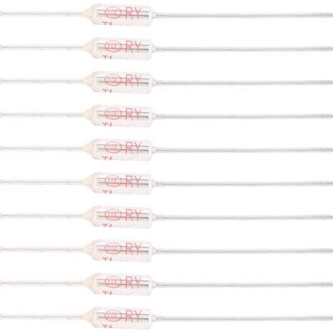10 Pièces Fusible Thermique 10A 250V TF 72-250 ℃ 152 ℃ Fusibles Thermiques de Coupure de Température (1/5)