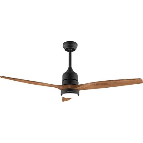 Cecotec - Ventilatori da Soffitto EnergySilence Aero 5275 DarkWood - 40 W, Diametro 132 cm, Lampada a LED, Telecomando, Timer Fino a 8 Ore, 6 Velocità, Estate/Inverno, Altezza Regolabile (1/7)