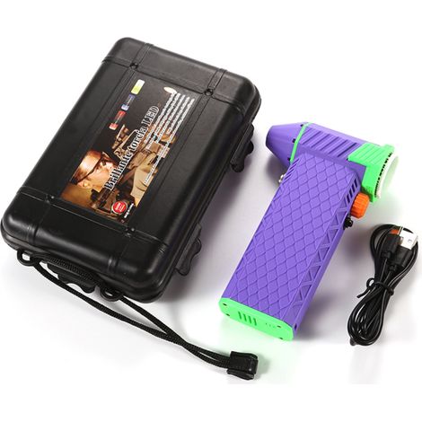 Ventilador portátil inalámbrico para exteriores, 110.000 RPM, secador de pelo compacto de alta potencia, ventilador turbo portátil para camping, velocidades ajustables, soplador de coche sin escobilla
