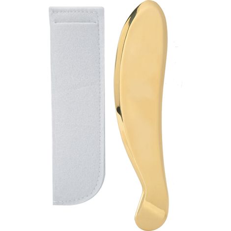 Brass Face Gua Sha Massage Outil Corps Cou Portable Planche de Thérapie Grattoir Domestique (1/5)