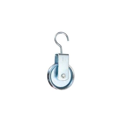 CARRUCOLA CON GANCIO RUOTA IN ACCIAIO INOX- - ø mm.30 - 5 pezzi