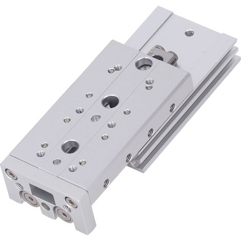Vérin pneumatique double tige double effet aluminium inox M5x0.8 course 40mm 40S (1/5)
