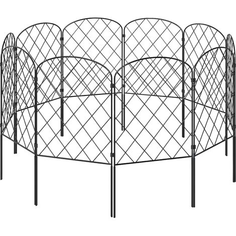 Levede 10 Pack Animal Barrier Metal Decorative Garden Fence Pet Border Outdoor