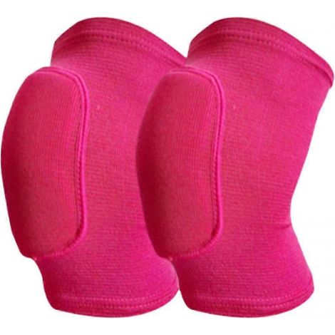 Shxx Knieschoner, weiche, atmungsaktive Knieschoner für Männer, Frauen und Kinder, Knieschutz, Kniebandagen für Volleyball und Fußball D927-54-L-Red