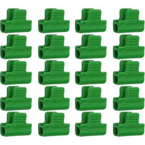 Fixations pour Serre,Lot de 20 Clips De Fixation pour Film De Serre, Plastique Laminé, Clips pour Abris BannièRes, Cadres Et Couvertures De RangéE De 11 Mm De DiamèTre