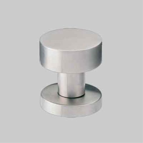 Pomolo fisso inox 'piano' ø 52 mm - col. inox satinato (2 pezzi) FIMET MANIGLIE (1/2)
