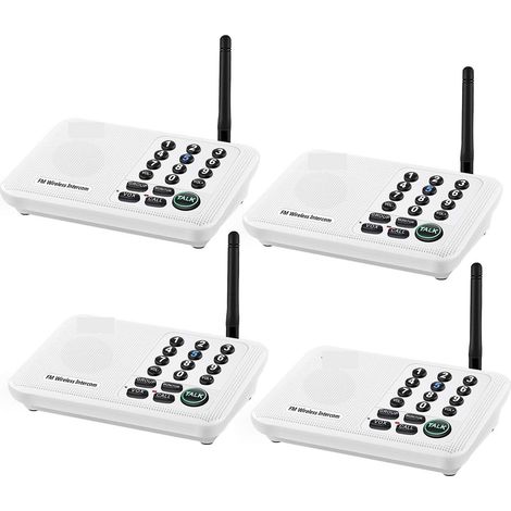 Interphones sans Fil Longue portée de 1 Mile for Les Bureaux d'affaires à Domicile système de Communication Chambre à Chambre Appeler et Parler (1/5)